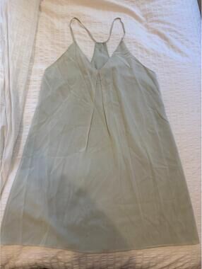 Alice + Olivia light green silk tank top